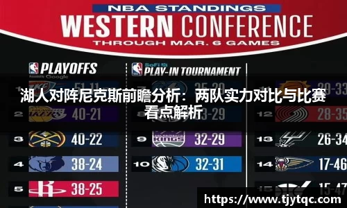 湖人对阵尼克斯前瞻分析：两队实力对比与比赛看点解析
